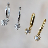 ピアス 金属アレルギー対応 つけっぱなし ダイヤ フープ 18k 小さめ | Noelmarket | 詳細画像14