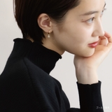 ピアス 金属アレルギー対応 つけっぱなし ダイヤ フープ 18k 小さめ | Noelmarket | 詳細画像15