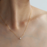 一粒ネックレス ネックレス 金属アレルギー対応 レディース シルバー ダイヤ | Noelmarket | 詳細画像2