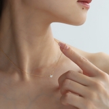 一粒ネックレス ネックレス 金属アレルギー対応 レディース シルバー ダイヤ | Noelmarket | 詳細画像6