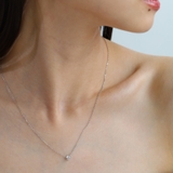 一粒ネックレス ネックレス 金属アレルギー対応 レディース シルバー ダイヤ | Noelmarket | 詳細画像9