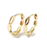 リッチゴールド | ピアス 金属アレルギー対応 つけっぱなし フープ シンプル 18k シルバー | Noelmarket