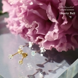 ピアス 金属アレルギー対応 つけっぱなし 小ぶり ガラス 18k シルバー | Noelmarket | 詳細画像14
