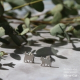ピアス 金属アレルギー対応 つけっぱなし ねこ 18k シルバー | Noelmarket | 詳細画像9