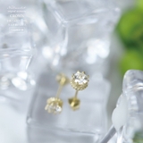ピアス 金属アレルギー対応 つけっぱなし ダイヤ シンプル 18k 小さめ | Noelmarket | 詳細画像8