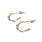 ゴールド | ピアス 金属アレルギー対応 つけっぱなし フープ シンプル 18k シルバー | Noelmarket