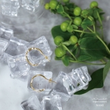 ピアス 金属アレルギー対応 つけっぱなし フープ シンプル 18k シルバー | Noelmarket | 詳細画像13