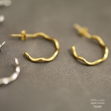 ピアス 金属アレルギー対応 つけっぱなし フープ シンプル 18k シルバー | Noelmarket | 詳細画像15