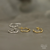 ピアス 金属アレルギー対応 つけっぱなし フープ シンプル 18k シルバー | Noelmarket | 詳細画像4