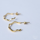 ピアス 金属アレルギー対応 つけっぱなし フープ シンプル 18k シルバー | Noelmarket | 詳細画像10
