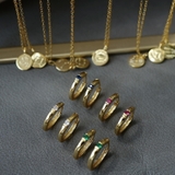 ピアス 金属アレルギー対応 つけっぱなし フープ ダイヤ 18k シルバー | Noelmarket | 詳細画像3