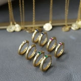 ピアス 金属アレルギー対応 つけっぱなし フープ ダイヤ 18k シルバー | Noelmarket | 詳細画像4
