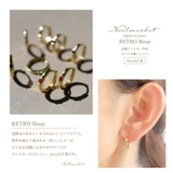 ピアス 金属アレルギー対応 つけっぱなし フープ ダイヤ 18k シルバー | Noelmarket | 詳細画像6