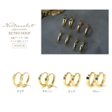 ピアス 金属アレルギー対応 つけっぱなし フープ ダイヤ 18k シルバー | Noelmarket | 詳細画像8