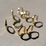 ピアス 金属アレルギー対応 つけっぱなし フープ ダイヤ 18k シルバー | Noelmarket | 詳細画像10