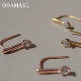 ピアス 金属アレルギー対応 つけっぱなし ダイヤ シンプル 18k 小さめ | Noelmarket | 詳細画像4