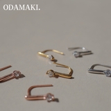 ピアス 金属アレルギー対応 つけっぱなし ダイヤ シンプル 18k 小さめ | Noelmarket | 詳細画像5