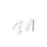 シルバー | ピアス 金属アレルギー対応 つけっぱなし パール シンプル 18k 小さめ | Noelmarket