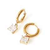 クリア | ピアス 金属アレルギー対応 つけっぱなし フープ 18k シルバー ステンレス | Noelmarket