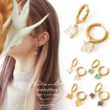 ピアス 金属アレルギー対応 つけっぱなし フープ 18k シルバー ステンレス | Noelmarket | 詳細画像1