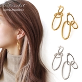 ピアス 金属アレルギー対応 つけっぱなし 大きめ ステンレス 18k シルバー | Noelmarket | 詳細画像6
