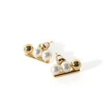 ゴールド | ピアス 金属アレルギー対応 つけっぱなし 小ぶり パール 18k シルバー | Noelmarket