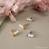 ピアス 金属アレルギー対応 つけっぱなし 小ぶり パール 18k シルバー | Noelmarket | 詳細画像14