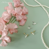 ピアス 金属アレルギー対応 つけっぱなし 小ぶり パール 18k シルバー | Noelmarket | 詳細画像8