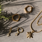 ピアス 金属アレルギー対応 つけっぱなし 18k シルバー 太陽 | Noelmarket | 詳細画像4 