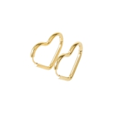 ゴールド | ピアス 金属アレルギー対応 つけっぱなし 18k ハート ステンレス | Noelmarket