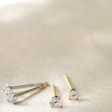 ピアス 金属アレルギー対応 つけっぱなし ハート ダイヤ 18k シルバー | Noelmarket | 詳細画像9 