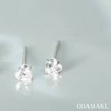 ピアス 金属アレルギー対応 つけっぱなし ハート ダイヤ 18k シルバー | Noelmarket | 詳細画像10 