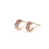 ラベンダー | フープピアス 18金 つけっぱなし | Noelmarket