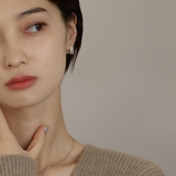 ピアス 金属アレルギー対応 つけっぱなし シンプル 18k 小さめ キューブ | Noelmarket | 詳細画像7 