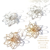 ピアス 金属アレルギー つけっぱなし ハンドメイド 花 フラワー シルバー | Noelmarket | 詳細画像5