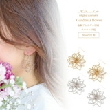 ピアス 金属アレルギー つけっぱなし ハンドメイド 花 フラワー シルバー | Noelmarket | 詳細画像10