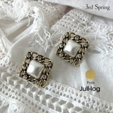 JULL-LOG(ジュローグ)スクエアパールピアス | 3rd Spring | 詳細画像1