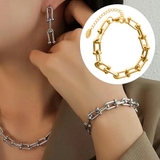 サージカルステンレスUチェーンブレスレット レディース メンズ | SLENDER | 詳細画像1 