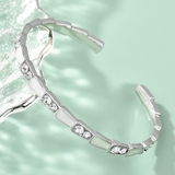 シルバー | デザインバングル シェル ジルコニア | SLENDER