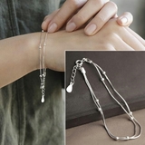 ボールチェーンブレスレット シルバー シンプル | SLENDER | 詳細画像1 