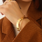 ゴールド | ダブルラインバングル サージカルステンレス レディース | SLENDER