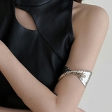 シルバー | シルバーデザインボリュームバングル レディース 存在感抜群 | SLENDER