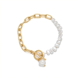 パールチェーンブレスレット ゴールド アクセント | SLENDER | 詳細画像4