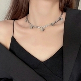 バタフライチャームチェーンネックレス 蝶々 シルバー | SLENDER | 詳細画像4 