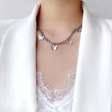 バタフライチャームチェーンネックレス 蝶々 シルバー | SLENDER | 詳細画像6 