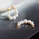 パールフープピアス レディース おしゃれ | SLENDER | 詳細画像3 