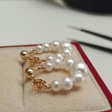 パールフープピアス レディース おしゃれ | SLENDER | 詳細画像8 