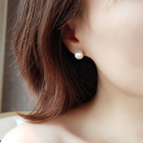 艶消しデザインピアス マットメタル カーブピアス | SLENDER | 詳細画像5 