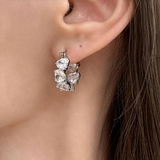 シルバー | ハートビジュースナップピアス シルバー レディース | SLENDER