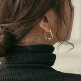 ツイストフープピアス シルバー ゴールド | SLENDER | 詳細画像6 